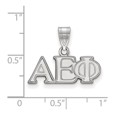 Alpha Epsilon Phi Sterling Silver Sorority Greek Letters Medium Pendant – view 2