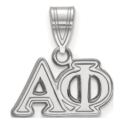 Alpha Phi Sterling Silver Medium Greek Letters Pendant