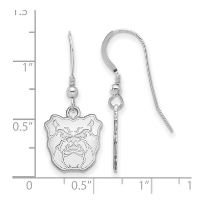 Butler University Sterling Silver Bulldog Earrings – view 2