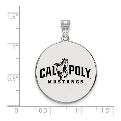 Cal Poly Mustangs Extra Large Enamel Disc Pendant – view 2