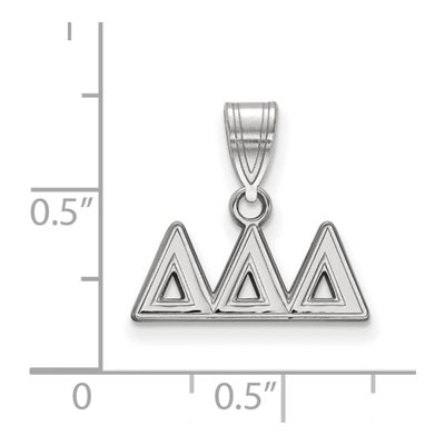Delta Delta Delta Sterling Silver Medium Greek Letters Pendant – view 2