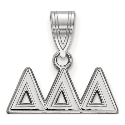 Delta Delta Delta Sterling Silver Medium Greek Letters Pendant