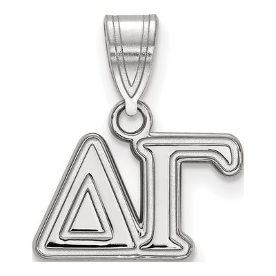 Delta Gamma Sterling Silver Medium Greek Letters Pendant