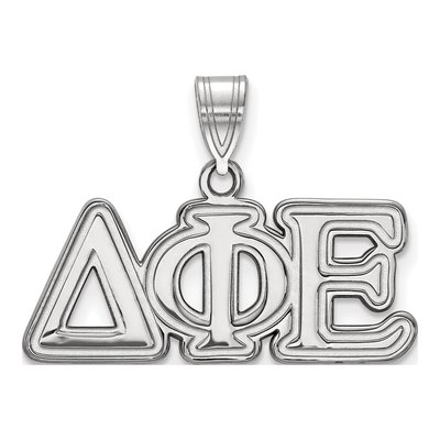 Delta Phi Epsilon Sterling Silver Medium Greek Pendant