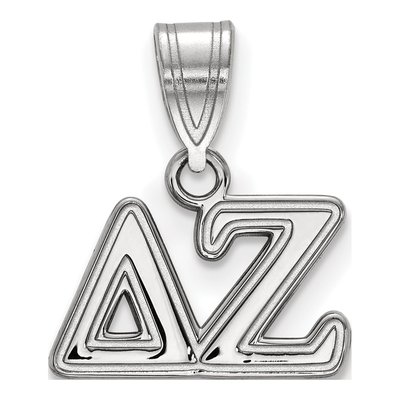 Delta Zeta Sterling Silver Medium Greek Letters Pendant