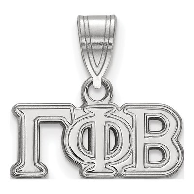 Gamma Phi Beta Sterling Silver Medium Greek Letters Pendant