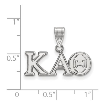 Kappa Alpha Theta Sterling Silver Medium Greek Letters Pendant – view 2