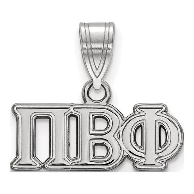 Pi Beta Phi Sterling Silver Medium Greek Letters Pendant