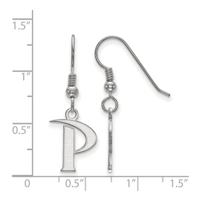 Pepperdine University Sterling Silver Letter P Earrings – view 2