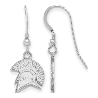 San Jose State University Sterling Silver San Spartan Wire Earrings
