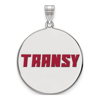 Transylvania University Sterling Silver Extra Large Disc Pendant