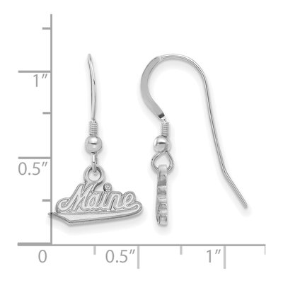 University of Maine Sterling Silver Small Wire Earrings – view 2