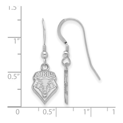 University of New Mexico Sterling Silver Lobos Earrings – view 2