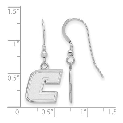 University of Tennessee at Chattanooga Sterling Silver UT Letter C Earrings – view 2