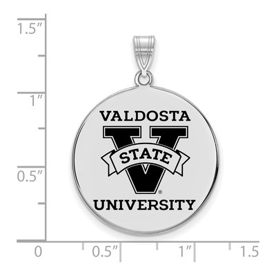 Valdosta State University Sterling Silver Extra Large Disc Pendant – view 2