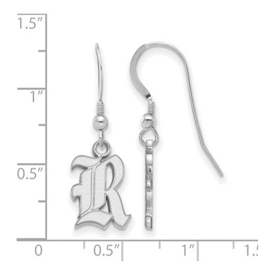 Rice University Sterling Silver Letter R Earrings – view 2