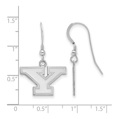Youngstown State University Sterling Silver Letter Y Earrings – view 2