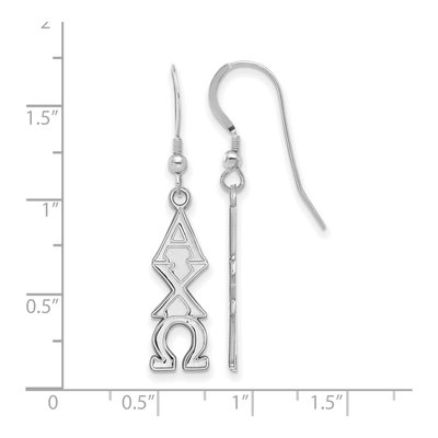 Alpha Chi Omega Sterling Silver Earrings – view 2