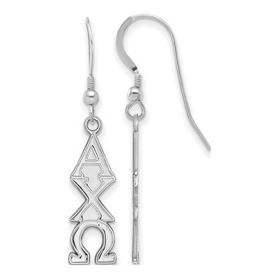 Alpha Chi Omega Sterling Silver Earrings