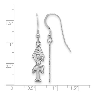 Alpha Sigma Tau Sterling Silver Sorority Earrings – view 2