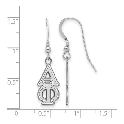 Alpha Phi Sterling Silver Sorority Letter Earrings – view 2