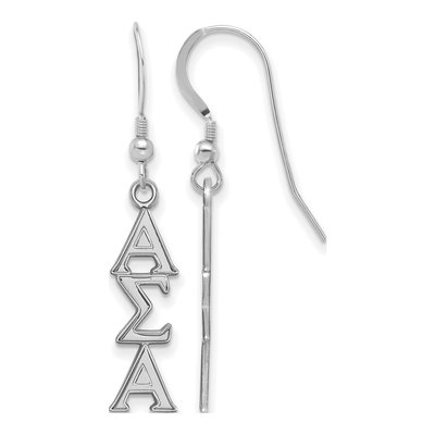 Alpha Sigma Alpha Sterling Silver Earrings