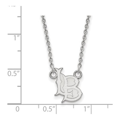California State University Long Beach Sterling Silver Small CSU L-B Pendant – view 2
