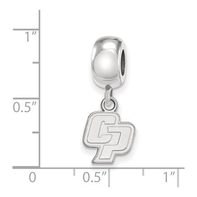 California Polytechnic State University Sterling Silver Extra Small Cal Poly Dangle Bead – view 4