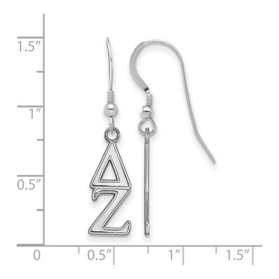 Delta Zeta Sterling Silver Earrings – view 2
