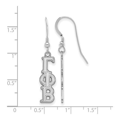 Gamma Phi Beta Sterling Silver Earrings – view 2