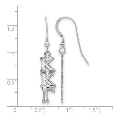 Kappa Kappa Gamma Sterling Silver Earrings – view 2