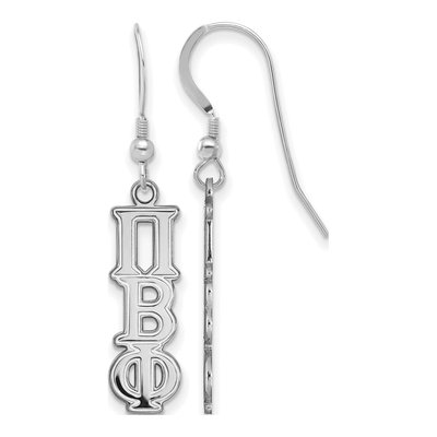 Pi Beta Phi Sterling Silver Earrings