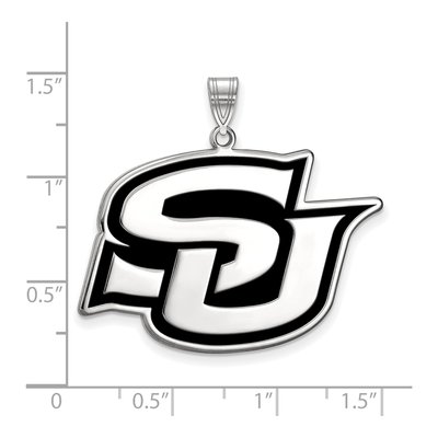 Southern University Sterling Silver Jaguars Extra Large Pendant – view 3