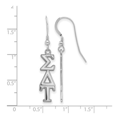 Sigma Delta Tau Sterling Silver Earrings – view 2