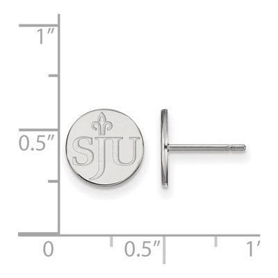 St Joseph's University Sterling Silver Earrings – view 2