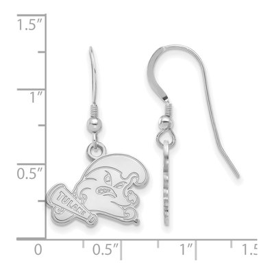 Tulane University Sterling Silver Earrings – view 2