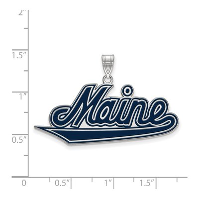 University of Maine Sterling Silver Extra Large Pendant – view 2