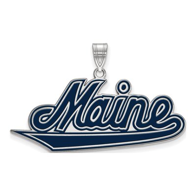 University of Maine Sterling Silver Extra Large Pendant