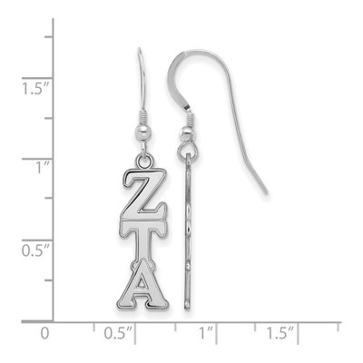 Zeta Tau Alpha Sterling Silver Earrings – view 2