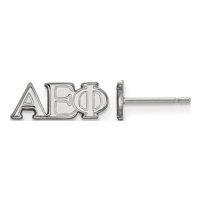 Alpha Epsilon Phi Sterling Silver Greek Letter Stud Earrings