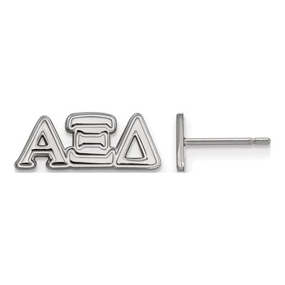 Alpha Xi Delta Sterling Silver Stud Earrings