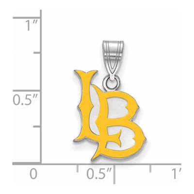 California State University Long Beach Sterling Silver Medium CSU Pendant – view 2