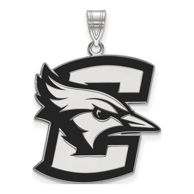Creighton University Sterling Silver Extra Large Bluejay Enamel Pendant