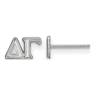 Delta Gamma Sterling Silver Greek Letter Stud Earrings