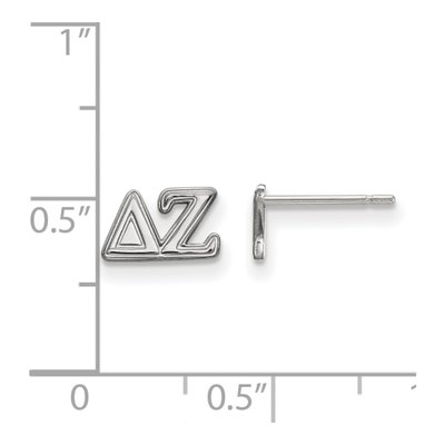 Delta Zeta Sterling Silver Stud Earrings – view 2