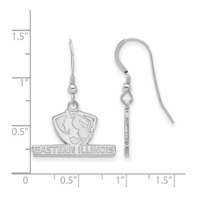 Eastern Illinois University Sterling Silver Small Wire Earrings – view 2