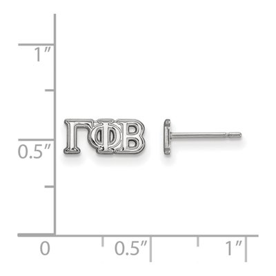 Gamma Phi Beta Sterling Silver Stud Earrings – view 2