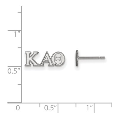 Kappa Alpha Theta Sterling Silver Greek Letter Stud Earrings – view 2
