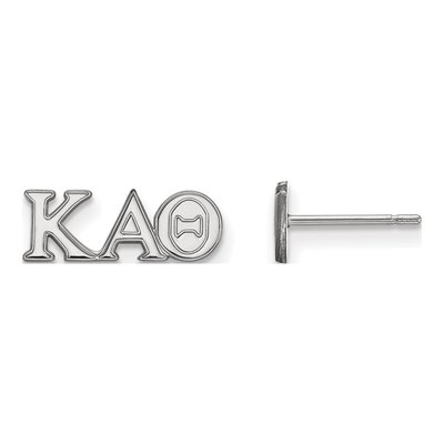Kappa Alpha Theta Sterling Silver Greek Letter Stud Earrings