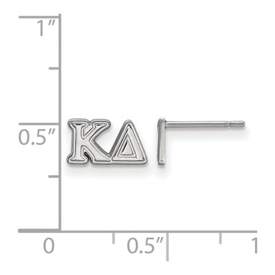 Kappa Delta Sterling Silver Sorority Stud Earrings – view 2